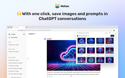 Mellow ai chrome extension logo