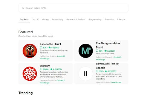 Pricing Page Example ai chrome extension logo