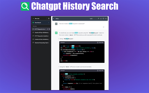 ChatGPT Conversation History Search Plugin ai chrome extension logo