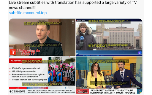 Subtitle Chrome Extension ai chrome extension