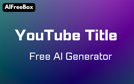 AI YouTube Title Generator ai chrome extension logo