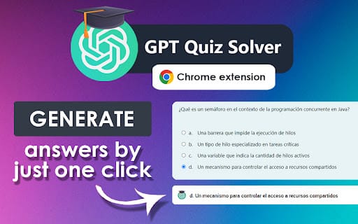 Moodle GPT Quiz Solver ai chrome extension