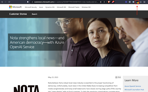 Nota ai chrome extension logo