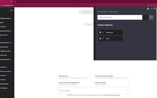 AI Prompt Manager ai chrome extension logo