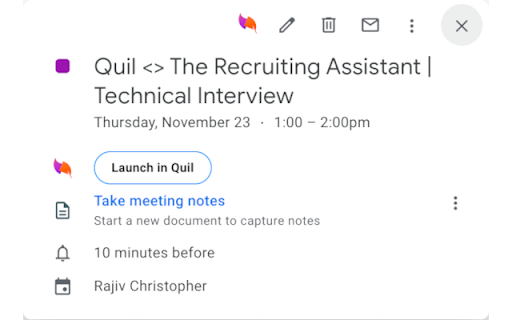 Quil.ai ai chrome extension logo