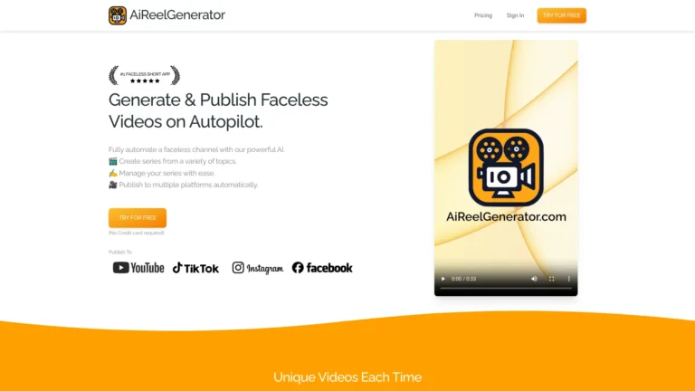 Free AIreelgenerator AI Tool Review