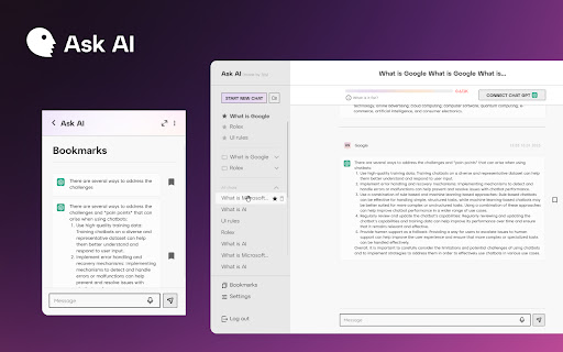 Google AI Search and Chat ai chrome extension logo