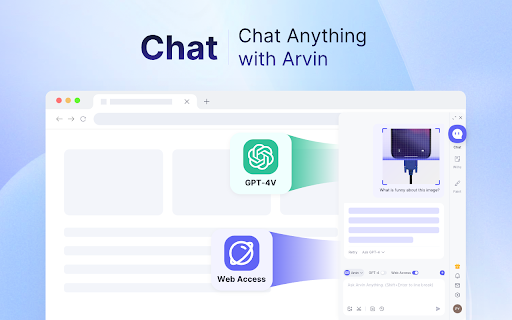 Arvin ai chrome extension logo