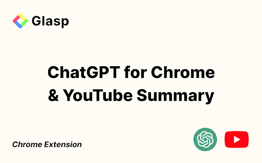 ChatGPT for Chrome & YouTube Summary with ChatGPT & Claude ai chrome extension