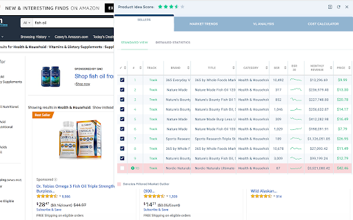 Viral Launch Market Intelligence ai chrome extension logo