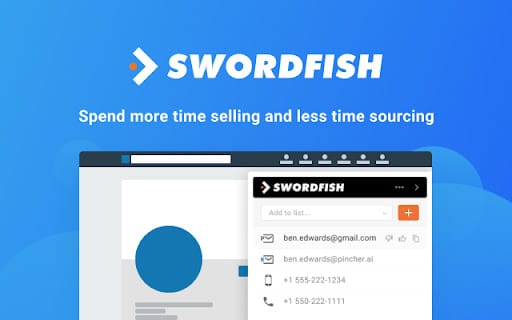 Swordfish AI ai chrome extension logo