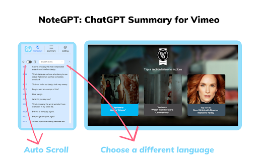 Vimeo Summary Generator Chrome Extension ai chrome extension logo