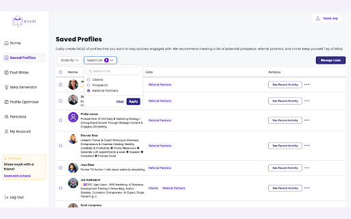evyAI ai chrome extension