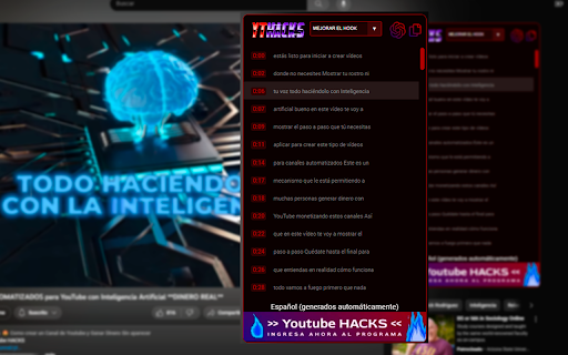 YouTube Content Ideas Generator ai chrome extension logo