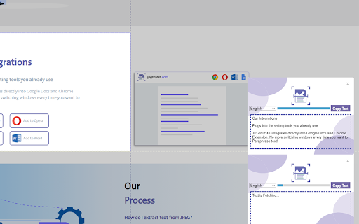 Online JPG to Editable Text Converter ai chrome extension logo