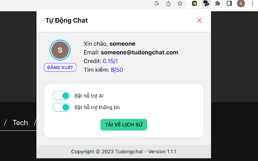 Tự động Chat ai chrome extension logo