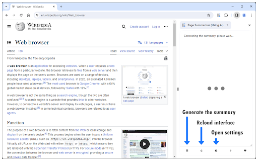 Page Summarizer using AI ai chrome extension logo