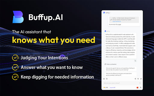 Buffup.ai ai chrome extension