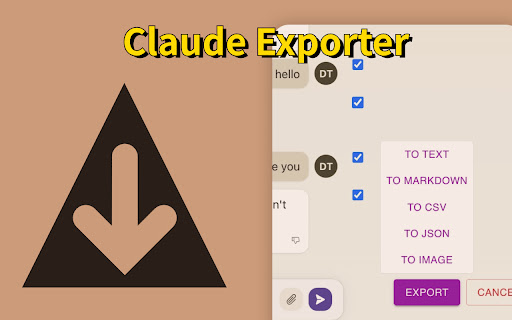 Claude Exporter ai chrome extension logo