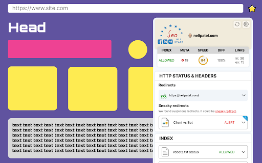 SEO ALL STARS ai chrome extension logo