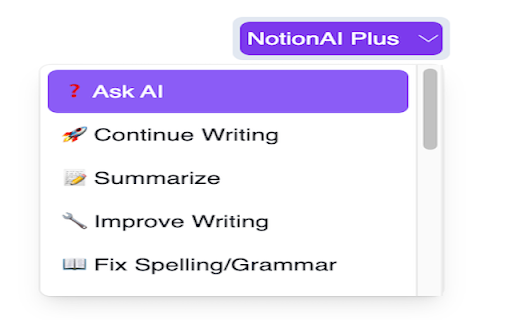 NotionAI Plus ai chrome extension logo