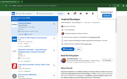 JobSyncAi ai chrome extension