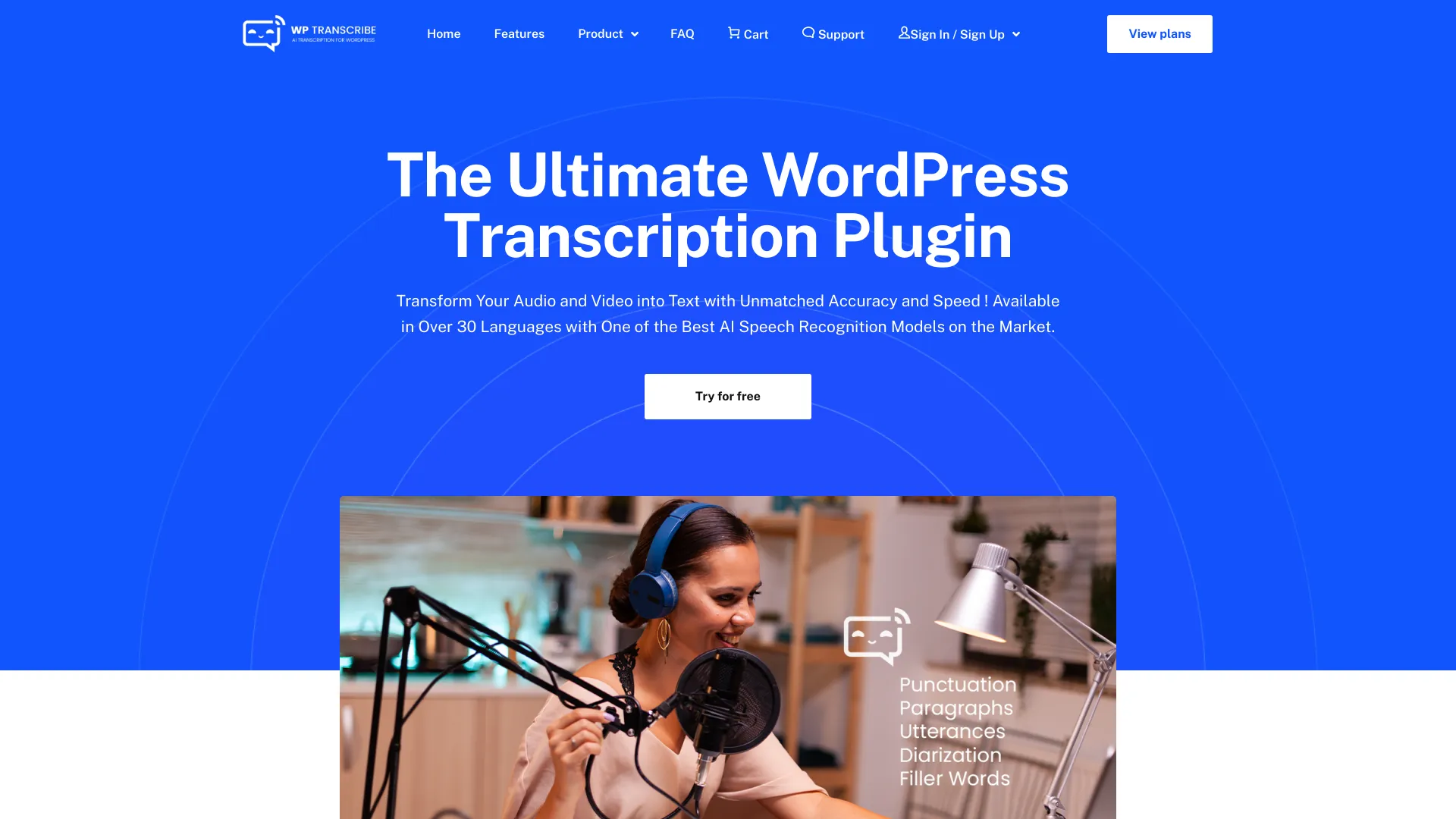 WordPress Transcribe AI logo