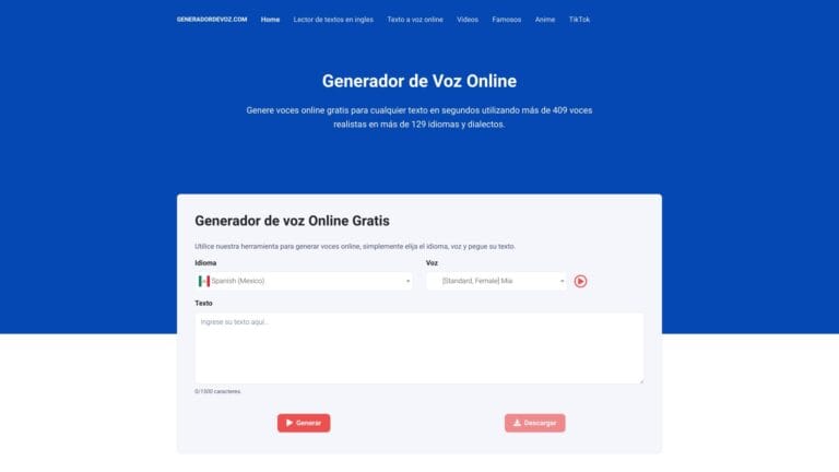 Popular Generador De Voz Online AI Tool Review