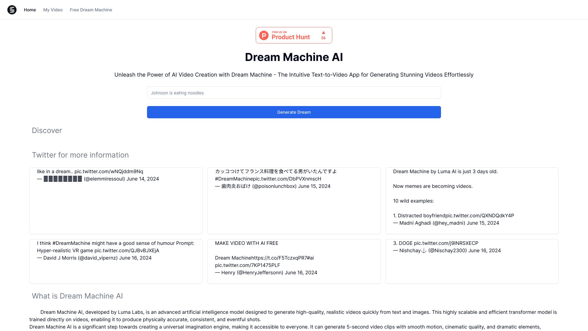 Dream Machine AI