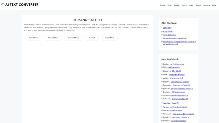 Advanced AItextconverter.com AI Tool Review