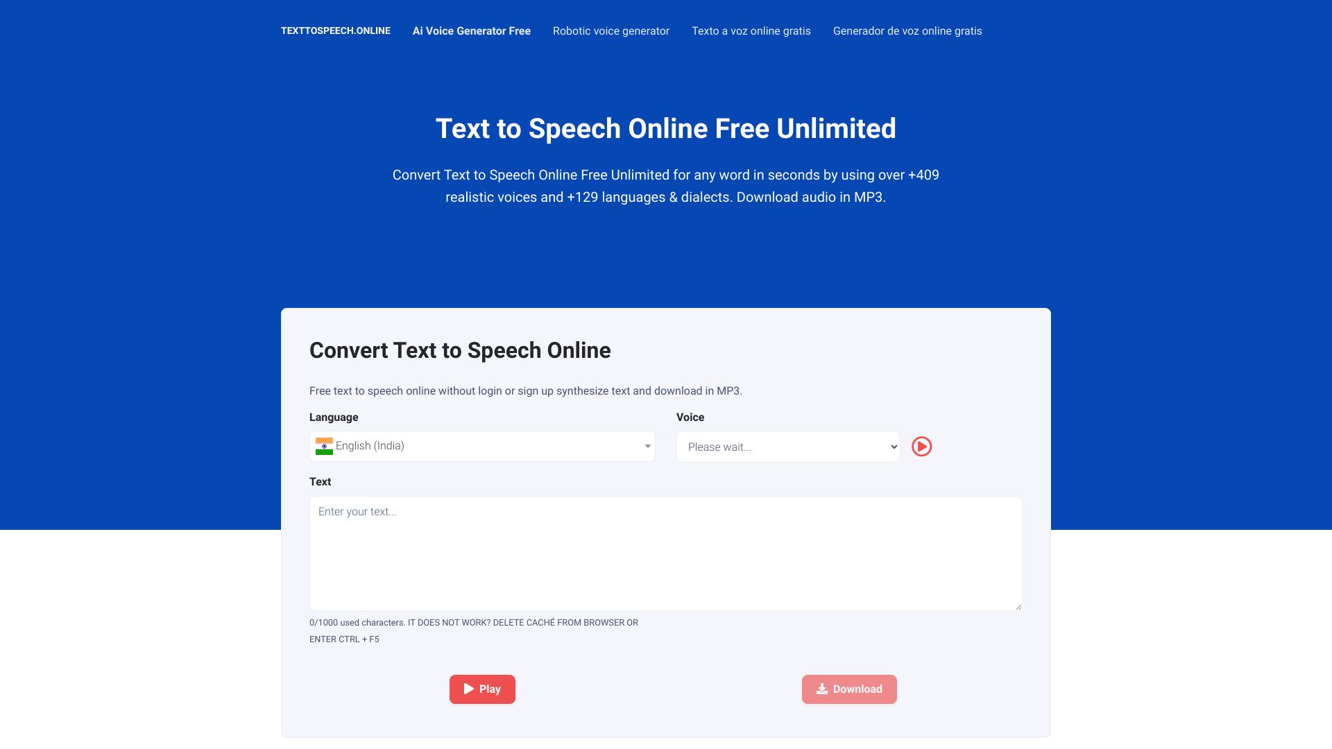 Text to Speech Online logo