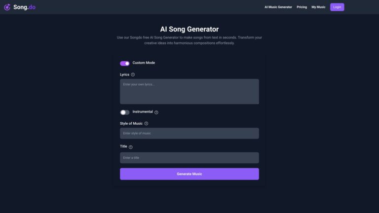 Innovative Song.do AI Tool Review