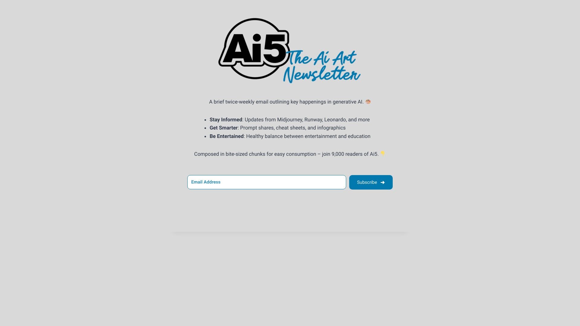 Ai5 – The AI Art Newsletter logo
