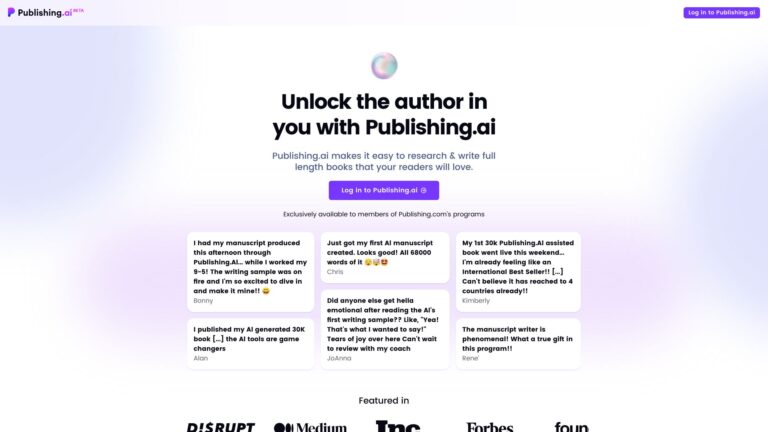Free Publishing.ai AI Tool Review