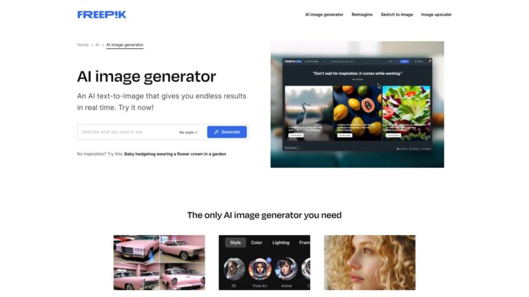 Free Freepik AI Image Generator AI Tool Review