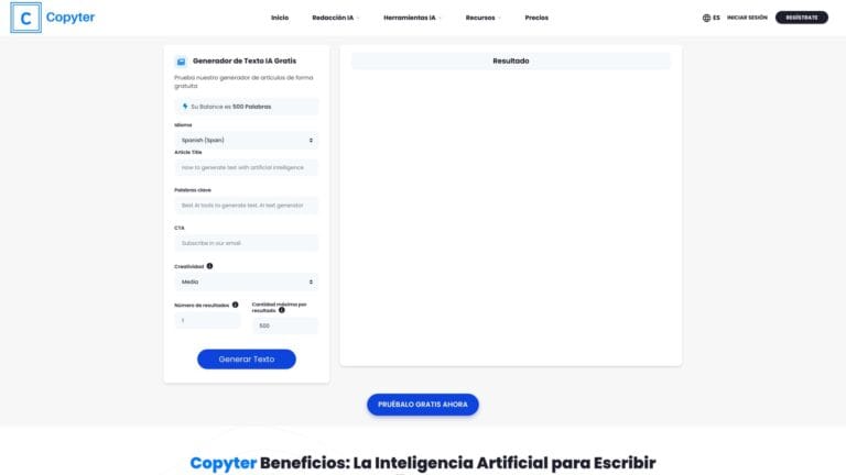 Free Copyter Ia AI Tool Review