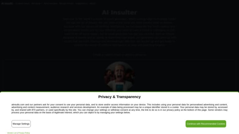Popular AI Insult Generator AI Tool Review