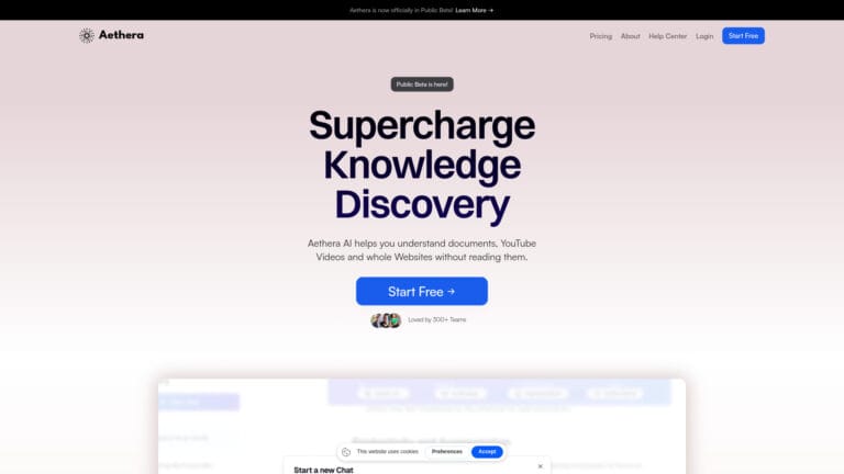 Innovative Aethera AI AI Tool Review
