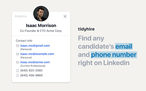 tidyhire ai chrome extension logo