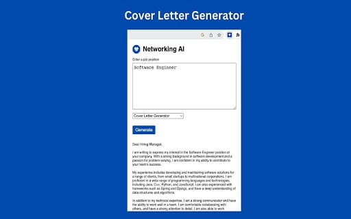 Networking AI ai chrome extension logo