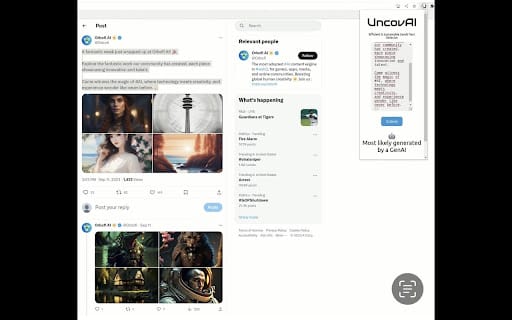 UncovAI ai chrome extension logo