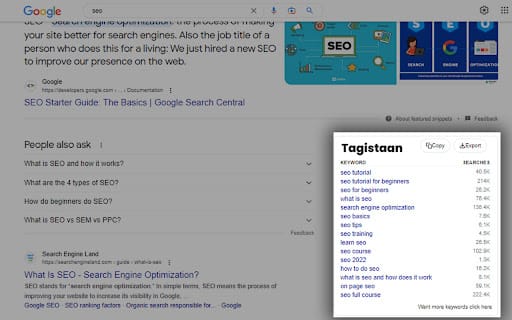 Tagistaan ai chrome extension logo