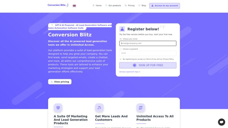 Advanced Conversion Blitz AI Tool Review