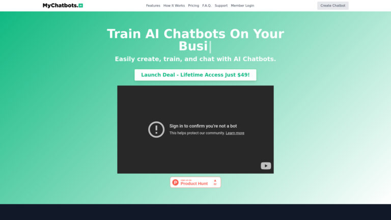 New Mychatbots.ai AI Tool Review