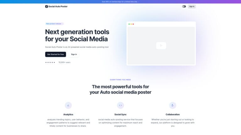 Trending Social Auto Poster AI Tool Review