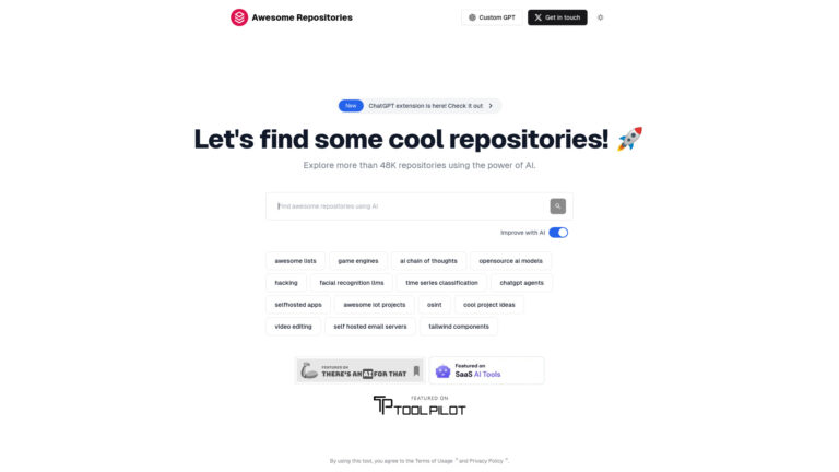 Trending AI Repository Search AI Tool Review