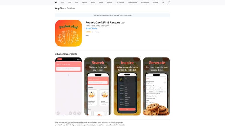 Innovative Pocket Chef AI Tool Review