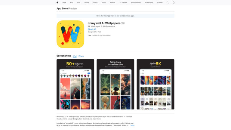 Best Ohmywall AI Wallpapers AI Tool Review