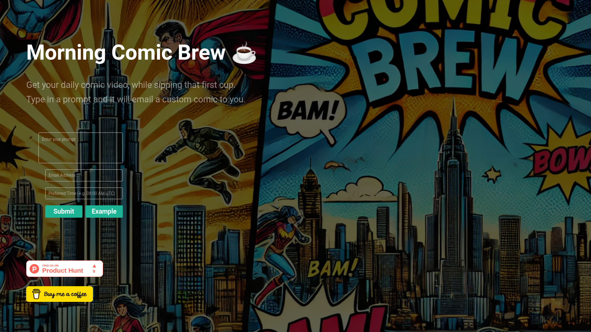 MorningComicBrew.com logo