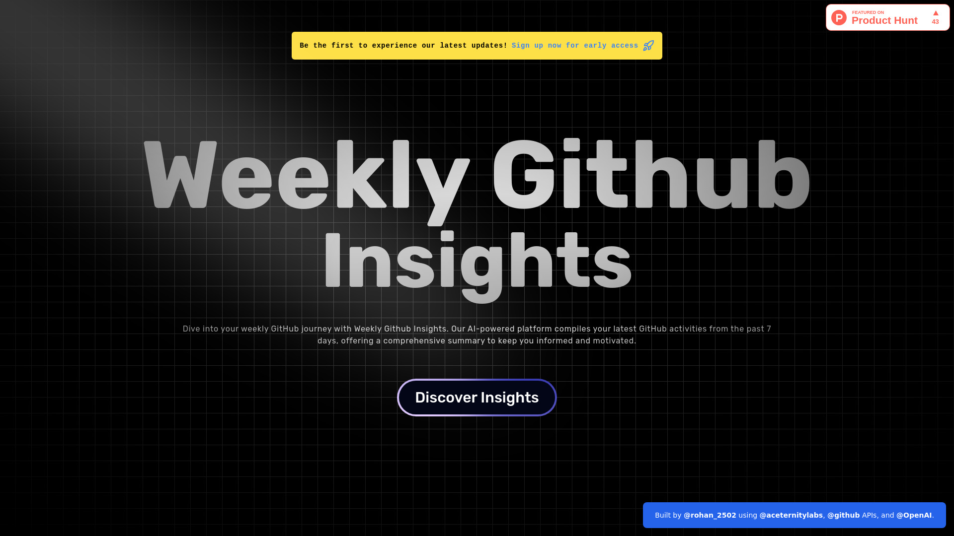 Weekly Github Insights logo